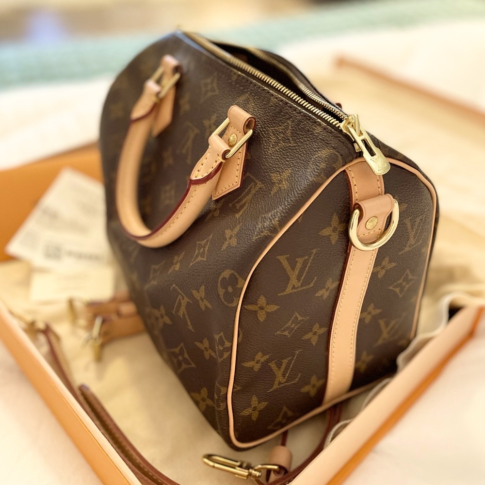 Speedy Bandoulière 25 Monogram - Authentic - Used only twice - Just like new